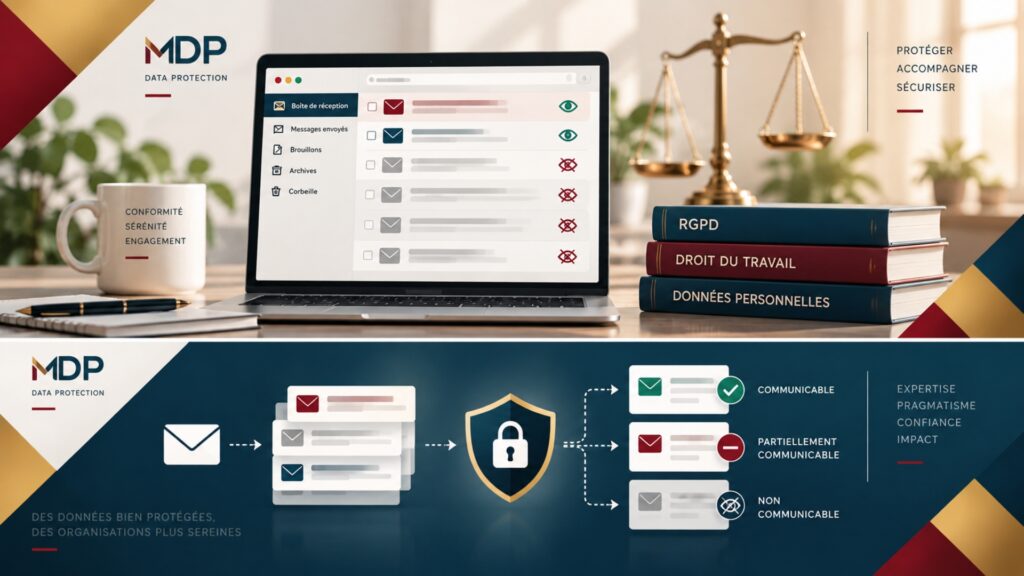 Droit d'accès aux emails d'un salarié : tri entre emails communicables, partiellement communicables et non communicables