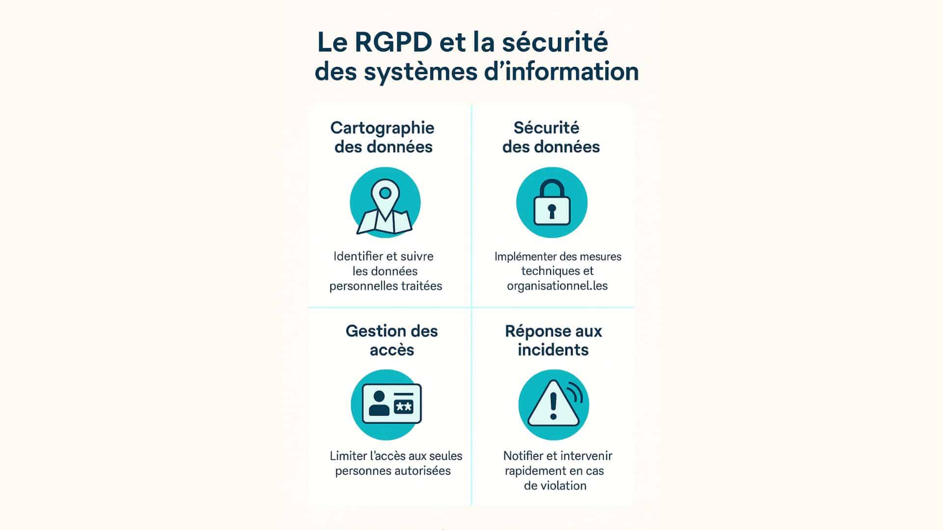 Gérer les droits, les incidents et les analyses d’impac Gérer les droits, les incidents et les analyses d’impact (AIPD) — Schéma — obligations RGPD — MDP DATA PROTECTION