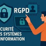 Visuel représentant la synergie entre conformité RGPD et sécurité des systèmes informatiques