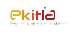 Logo Ekitia avec slogan “Data et IA en pleine confiance”