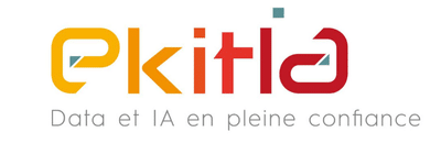 Logo Ekitia avec slogan “Data et IA en pleine confiance”