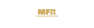 Logo MFR avec slogan “Cultivons les réussites” en doré
