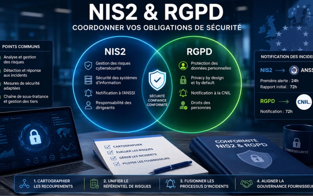 NIS2 et RGPD ensemble : comment coordonner vos obligations de s&eacute;curit&eacute;