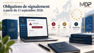 Illustration des obligations de signalement du Cyber Resilience Act pour les incidents et vulnérabilités depuis le 11 septembre 2026