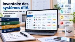 Inventaire des systèmes d'IA : tableau de recensement des outils, des données traitées et des risques liés à l'AI Act et au RGPD