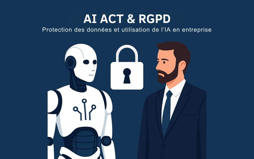 Illustration représentant l’optimisation des tâches par l’intelligence artificielle en entreprise