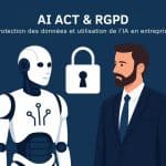 Illustration représentant l’optimisation des tâches par l’intelligence artificielle en entreprise