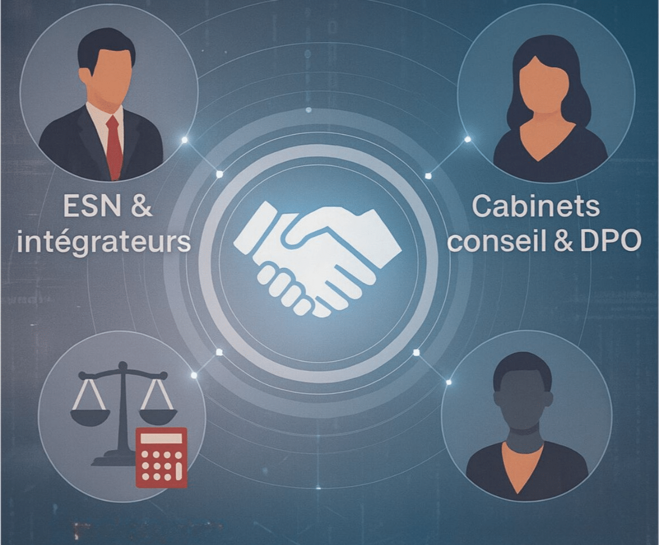 illustration - offres partenaires - MDP Illustration des offres partenaires de MDP Data Protection : ESN, intégrateurs, cabinets conseil DPO et professions du droit et du chiffre.